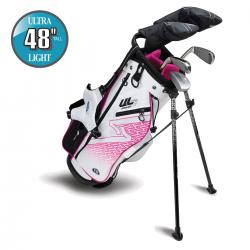 US Kids Golf UL7 Starterset Ultralight UL48 5teilig 122130cm RH weißpink