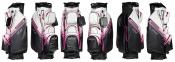 JuCad Cartbag Aquastop Plus Facelift, schwarz/grau/pink