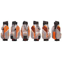 JuCad Cartbag Manager Waterstop hellgrauweißorange