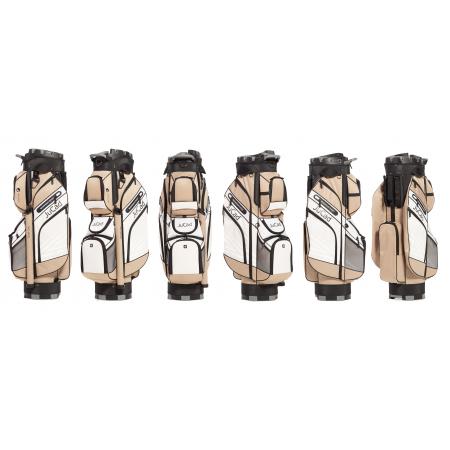 JuCad Cartbag Quiet Line, khaki/weiß