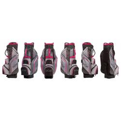JuCad Cartbag Sportline schwarzgraupink