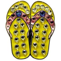 Navika Crystal Ballmarker Flip Flop gelb