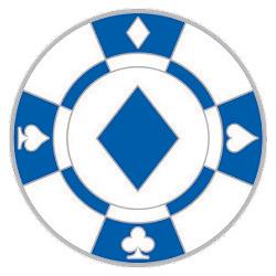 Navika Basic Ballmarker Pokerchip blau