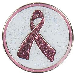 Navika Glitzy Ballmarker Pink Ribbon