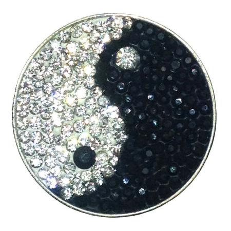 Navika Micro Pavé Crystal Ballmarker &quote;Yin to My Yang&quote;