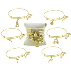 Navika Armspange mit GolfCharm vergoldet