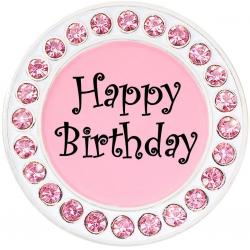 Navika Crystal Ballmarker Happy Birthday pink