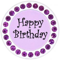 Navika Crystal Ballmarker Happy Birthday lila