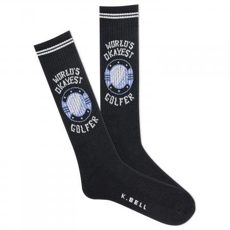 K. Bell Herren-Golfsocken World's Okayest Golfer