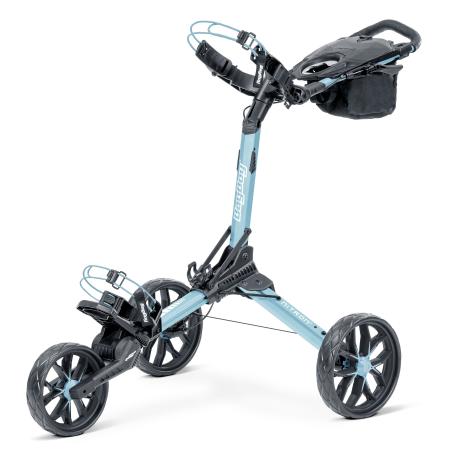 Bag Boy Nitron 3-Rad Push Trolley, eisblau/weiß