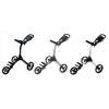 Bag Boy Compact C3 3-Rad Push Trolley, schwarz