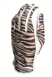 Evertan Damen Sonnenhandschuh, Zebra, links (für Rechtshänder), XL