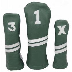 Sunfish Leder Headcover Ace grünweiß 3er Set