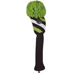 Bommel Strick Headcover grün Fairwayholz Streifen
