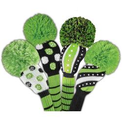 Bommel Sparkle Strick Headcover grün