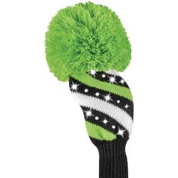 Bommel Sparkle Strick Headcover grün Fairwayholz Streifen