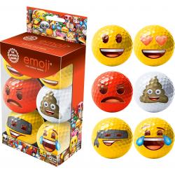 Emoji 6er GolfballSet