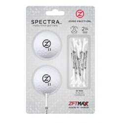 Zero Friction Spectra TwoBallTeePack weiß