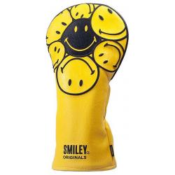 KraveGolf Stacked Smiley Originals Headcover gelbschwarz Fairwayholz
