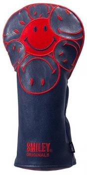 KraveGolf Stacked Smiley Originals Headcover, dunkelblau/rot, Fairwayholz