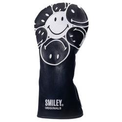 KraveGolf Stacked Smiley Originals Headcover schwarzweiß Fairwayholz