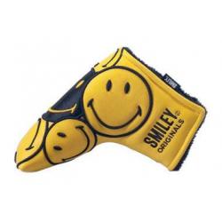 KraveGolf Stacked Smiley Originals Blade Puttercover gelbschwarz