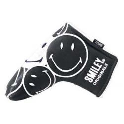 KraveGolf Stacked Smiley Originals Blade Puttercover schwarzweiß