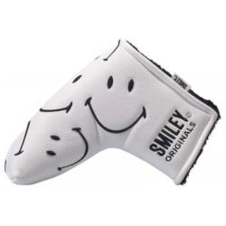 KraveGolf Classic Smiley Originals Blade Puttercover weißschwarz