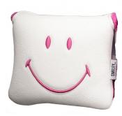 KraveGolf Classic Smiley Originals Mallet Puttercover, weiß/pink