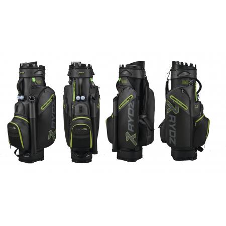 Rydz Gear Cartbag Lucky Nine WR, schwarz/anthrazit/lime