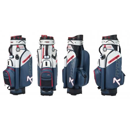 SALE Rydz Gear Cartbag Lucky Nine WR, navy/weiß/rot