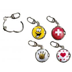 Schlüsselanhänger mit entnehmbarem Golfball