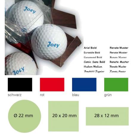 Bedruckte Marken-Golfbälle, 12 Stück, Callaway Warbird