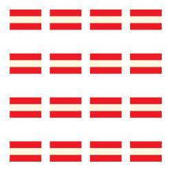 Golfdotz Golfballmarkierungen Austrian Flag