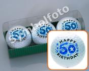 Golfball-Set &quote;Geburtstag&quote; - 50 Jahre