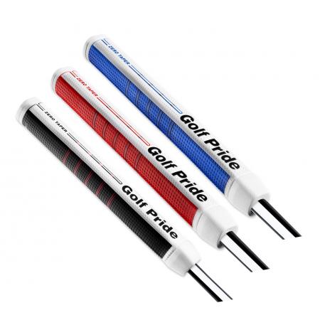 Golf Pride Zero Taper Putter Griff, rot/weiß, medium (Midsize)