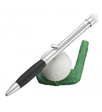 Silverline Golfball-Kugelschreiber mit Halter
