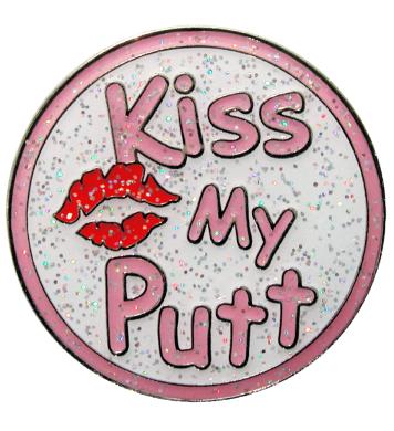 Navika Glitzy Ballmarker Kiss My Putt