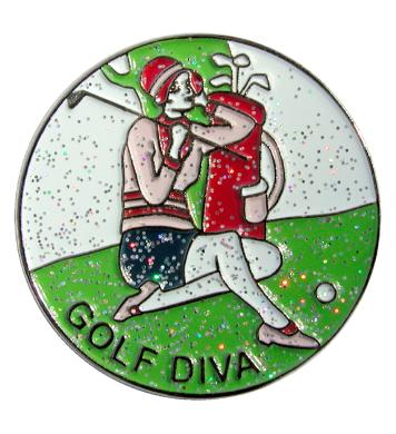 Navika Glitzy Ballmarker Golf Diva