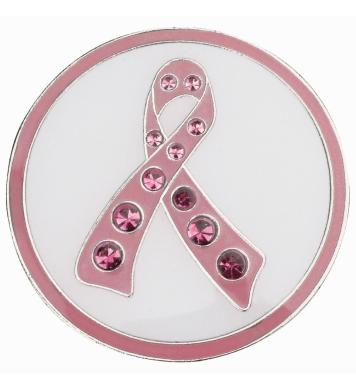 Navika Glitzy Ballmarker Sparkle Pink Ribbon