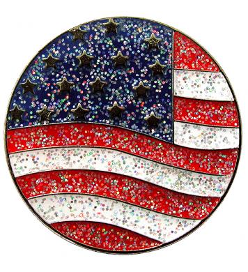 Navika Glitzy Ballmarker American Flag