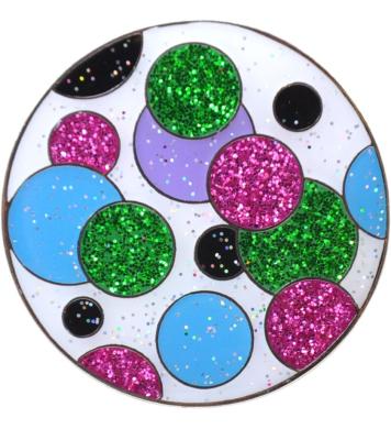 Navika Glitzy Ballmarker Polka Dot, grün