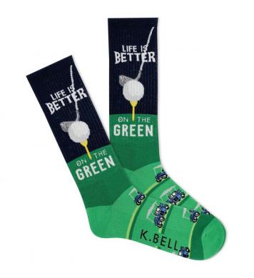 K. Bell Herren-Golfsocken Better On Green