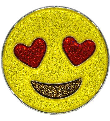 Emoji® Glitzy Ballmarker Love