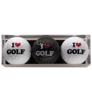 Golfball-Set I love Golf