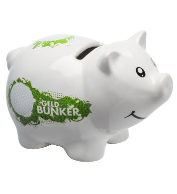 Sparschwein aus Porzellan Geldbunker