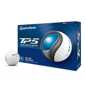 TaylorMade Golfball Tour Preferred TP5, 12 Stück, weiß